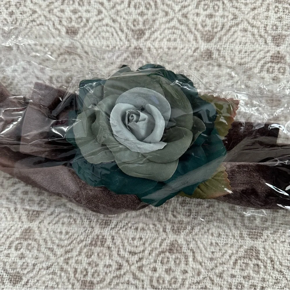 Joyfolie Blair Belt In Teal/Brown